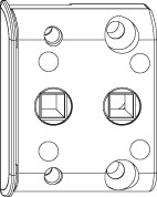 Zwischengetriebe mit Vierkantstift