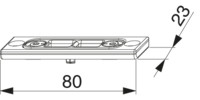Riegelschließteile mit Positionszapfen 12 x 3 mm 12L  Eurofalz FT 24 mm 13V