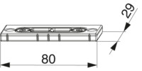 Riegelschließteil 12L Eurofalz FT 30 mm 13V