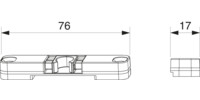 Türschnapper und Schnapper für 2-flg. Fenster