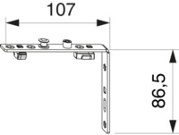 Dreh-Kippbandstulpe AS/DTuni/PVC