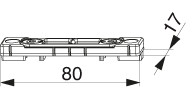 Riegelschließteile für Stangenausschluss 8x4