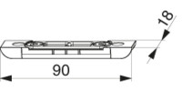 Schließteile 4 mm Luft 9 Versatz
