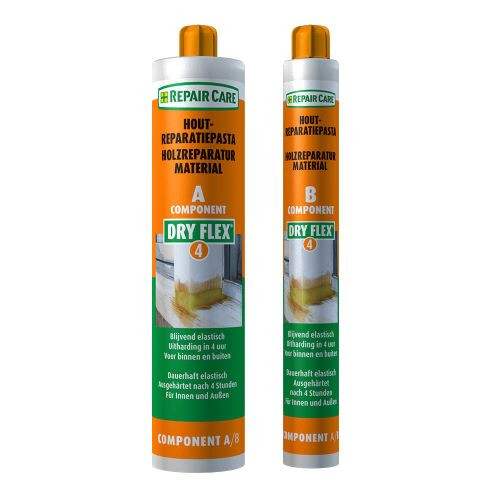 Repair Care DRY FLEX® 4 für die schnelle und effiziente Holzergänzung oder Holzreparatur im Innen-und Außenbereich
