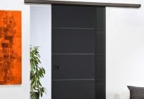 Schwarze Glastürbeschläge