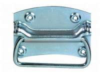 Kistengriff 105x85mm verzinkt mit versenkter Lochung