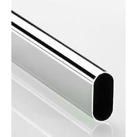 HETTICH ovales Schrankrohr verchromt, hochglanz