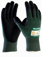 Schnittschutz-Strickhandschuhe MaxiCut® - Grün/Schwarz