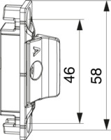 MACO Anpressverschluss verdeckt ES Beschlagsnut Flügelteil mit Seiteneinstellung