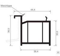 Fensterbankanschlussprofil Veka 30 mm Lg. 6,50 m
Rb, mit WL, VE: 65 m