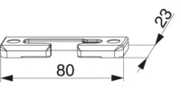 MACO Kippschließteil i.S. waagrecht o.Verstärkungsringe FT24 13V links/rechts