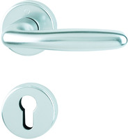 HOPPE Z.T. Rundrosetten-Drücker-Garnituren "VERONA" - Alu F1