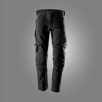 SNICKERS Canvas-Stretch Arbeitshose 6344 0404 Schwarz ohne Holster