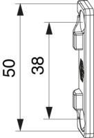 MACO Anpressverschluss verdeckt ES Eurofalz R0 Rahmenteil mit Tiefeneinstellung