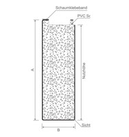 Menke Rehau-Bodeneinstand 150 mm SK Lg. 6,50 m Weiß, 149x49 mm PVC Schaumfür 70er & 80er & 86erNutzhöhe: ca. 141,7 mm