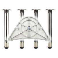 TOPFORM Tischbein - Stahl - mit Platten-Befestigung - rund