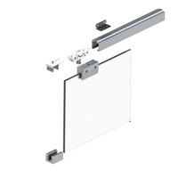HELM 73 Schiebetürzubehör komplett für 1flgl. Für Glas