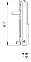 MACO Ecklagerband PVC Tragezapfen