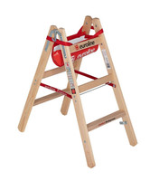 EUROLINE Holz-Sprossenleiter beidseitig Stufen