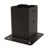 Simpson Strong-Tie Quadratische Pfostenhalter "PPJBTPB" für den Garten - schwarz lackiert