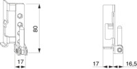 MACO Ecklager AS für Falzecklagerband AS mit ÜV links/rechts