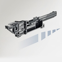 HETTICH Container-Set mit Teilauszügen, Silent System - Aluminium Optik