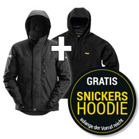 SNICKERS Winterjacken "1102 0404" - Wasserdicht - Schwarz