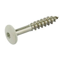 Fassadenschrauben Edelstahl V4A TORX Linsenkopf Ø 12 mm in versch. Farben