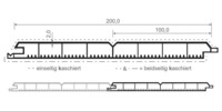 Menke Nut- und Federprofil "verstärkt" - Kunststoff - 6,0m - V-Fuge - 200x17 mm