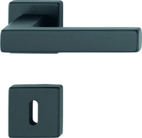 HOPPE Obj.-Eckrosetten-Drücker-Garnituren "Austin" - Alu Schwarz - KL3