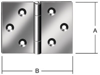 Scharnier käntig - verzinkt