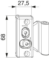 MACO Paumellenband Flügelteil PVC