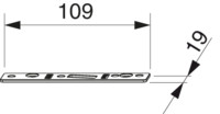 MACO Unterlage f. Einhängeplatte PVC