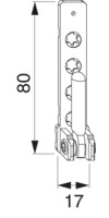 MACO Ecklager PVC mit Tragezapfen kurz/lang