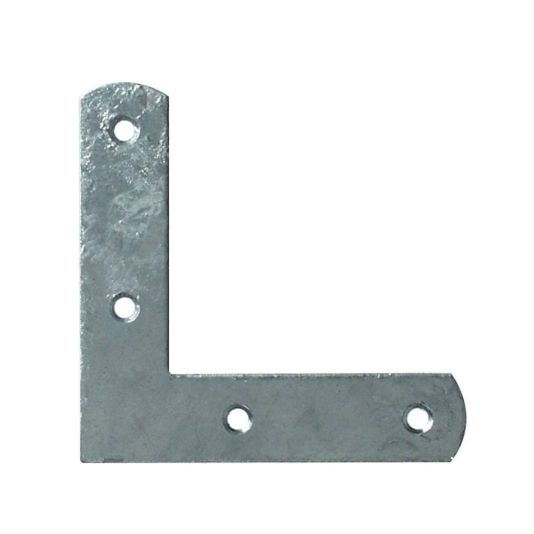 Auf dem Bild ist ein dänisches Fenster-Eckband ohne Figur in feuerverzinkt zu sehen.