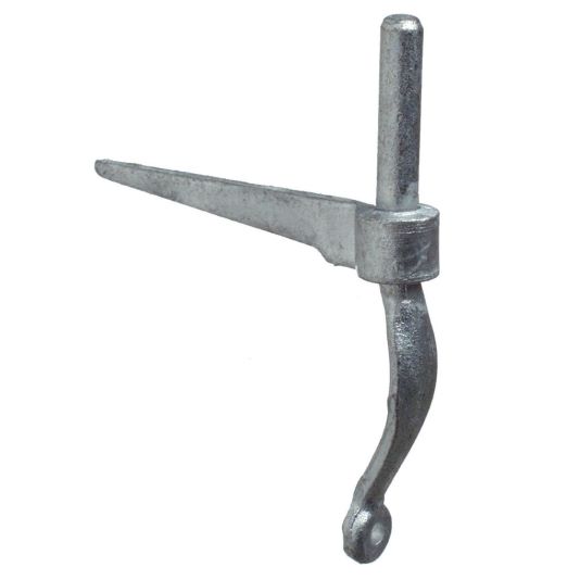 Auf dem Bild ist ein dänischer Fenster-Stützhaken für Winkelbänder zum Einschlagen zu sehen.