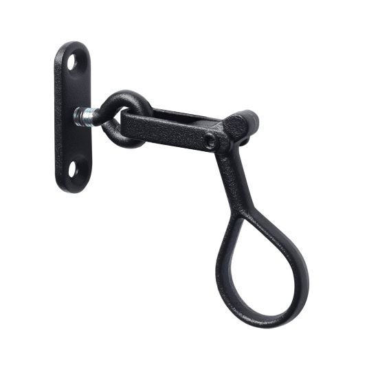 Auf dem Bild ist ein dänischer Ankettel in schwarz pulverbeschichtet zu sehen.