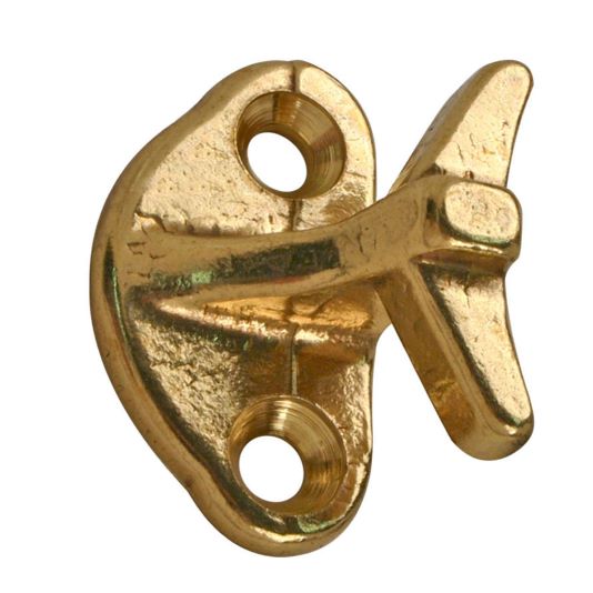 Auf dem Bild ist eine dänische Konsole für Ankettel in Messing poliert zu sehen.