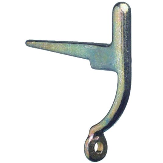 Auf dem Bild ist ein dänischer Stützhaken für Sturmhaken in galvanisch verzinkt zu sehen.